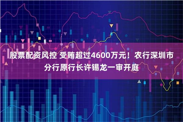 股票配资风控 受贿超过4600万元！农行深圳市分行原行长许锡龙一审开庭