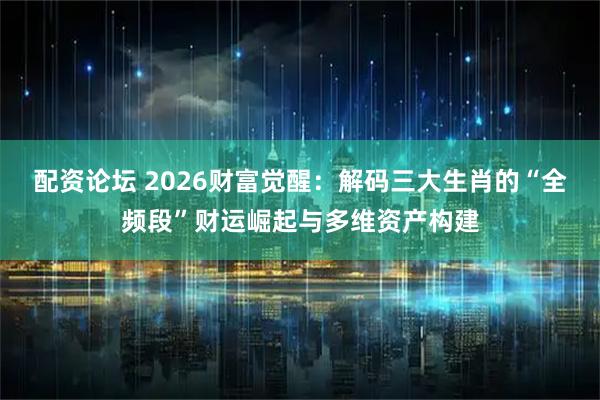 配资论坛 2026财富觉醒：解码三大生肖的“全频段”财运崛起与多维资产构建